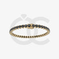 Bracelet with Black Diamond on a Yellow Gold