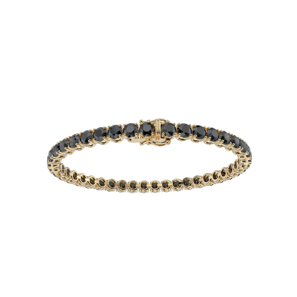 Bracelet with Moissanite on a Gold Vermeil