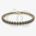 Bracelet with Black Diamond on a Yellow Gold