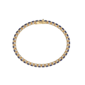 Bracelet with Blue Sapphire on a Yellow Gold