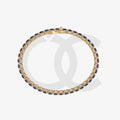 Bracelet with Blue Sapphire on a Yellow Gold