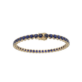 Bracelet with Blue Sapphire on a Yellow Gold