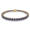 Bracelet with Blue Sapphire on a Yellow Gold