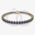 Bracelet with Moissanite on a Gold Vermeil