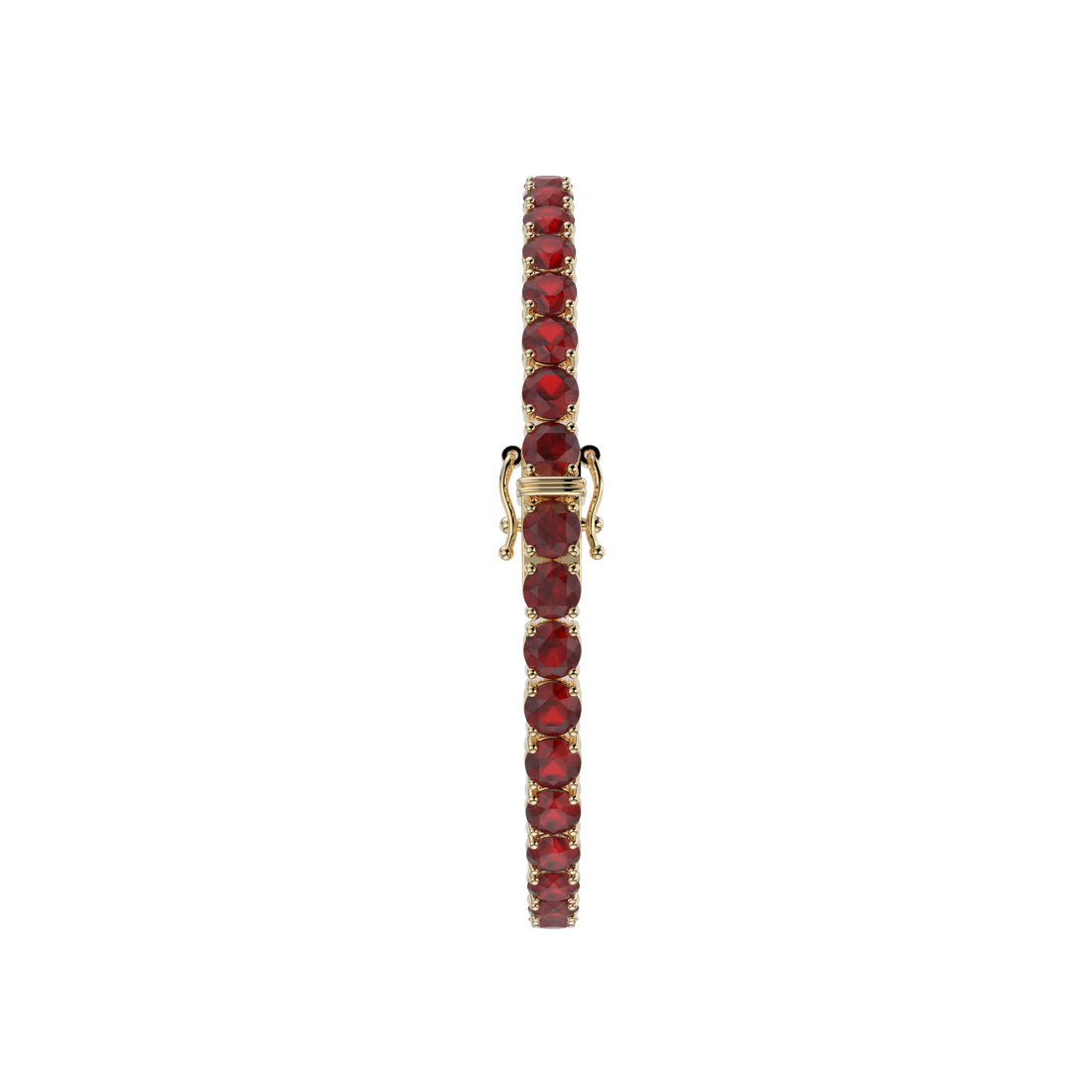 Bracelet with Ruby on a Yellow Gold
