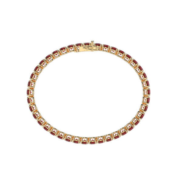 Bracelet with Moissanite on a Gold Vermeil