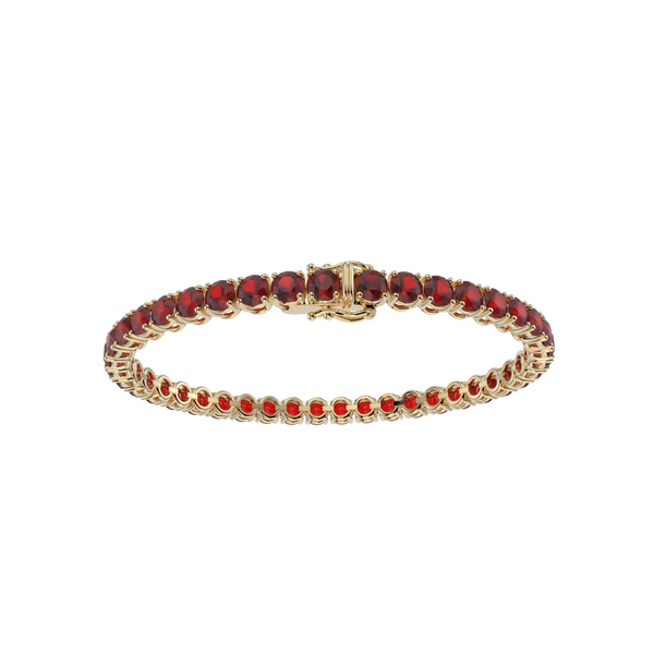 Bracelet with Ruby on a Yellow Gold
