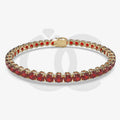 Bracelet with Ruby on a Yellow Gold