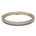 Bracelet with Moissanite on a Gold Vermeil