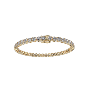 Bracelet with Moissanite on a Gold Vermeil