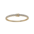 Bracelet with Lab Grown Diamond on a Yellow Gold