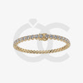 Bracelet with Lab Grown Diamond on a Yellow Gold
