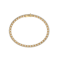 Bracelet with Lab Grown Diamond on a Yellow Gold