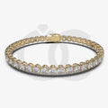 Bracelet with Moissanite on a Gold Vermeil