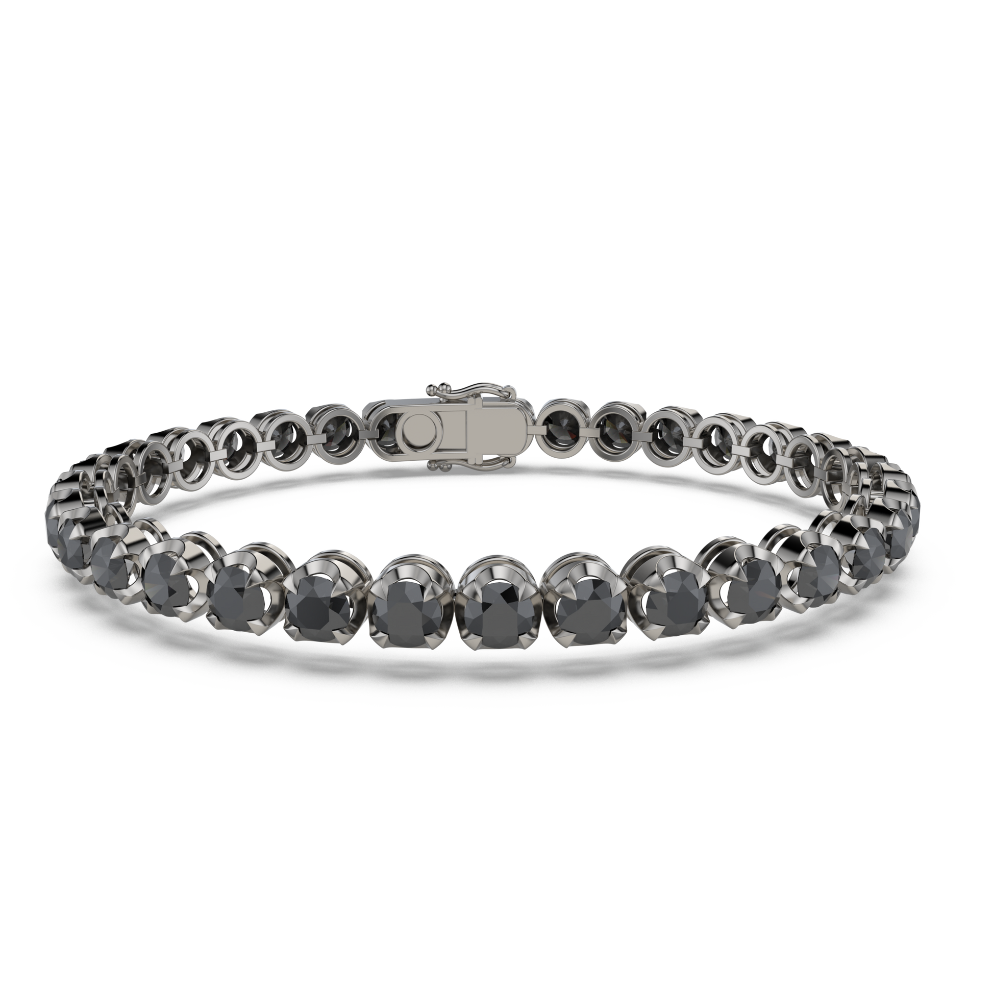 Bracelet with Black Diamond on a Black Gold