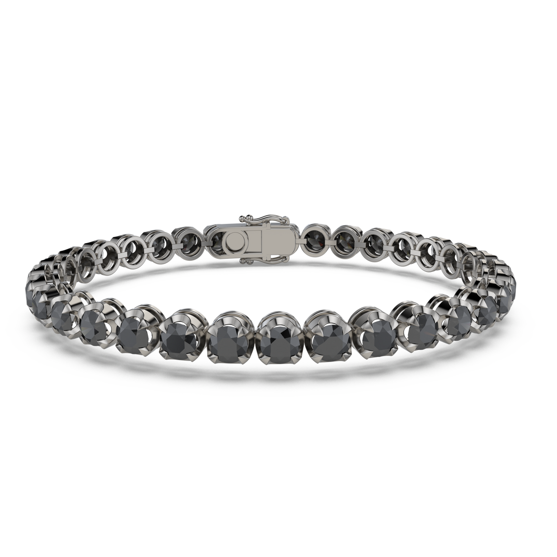 Bracelet with Black Diamond on a Black Gold