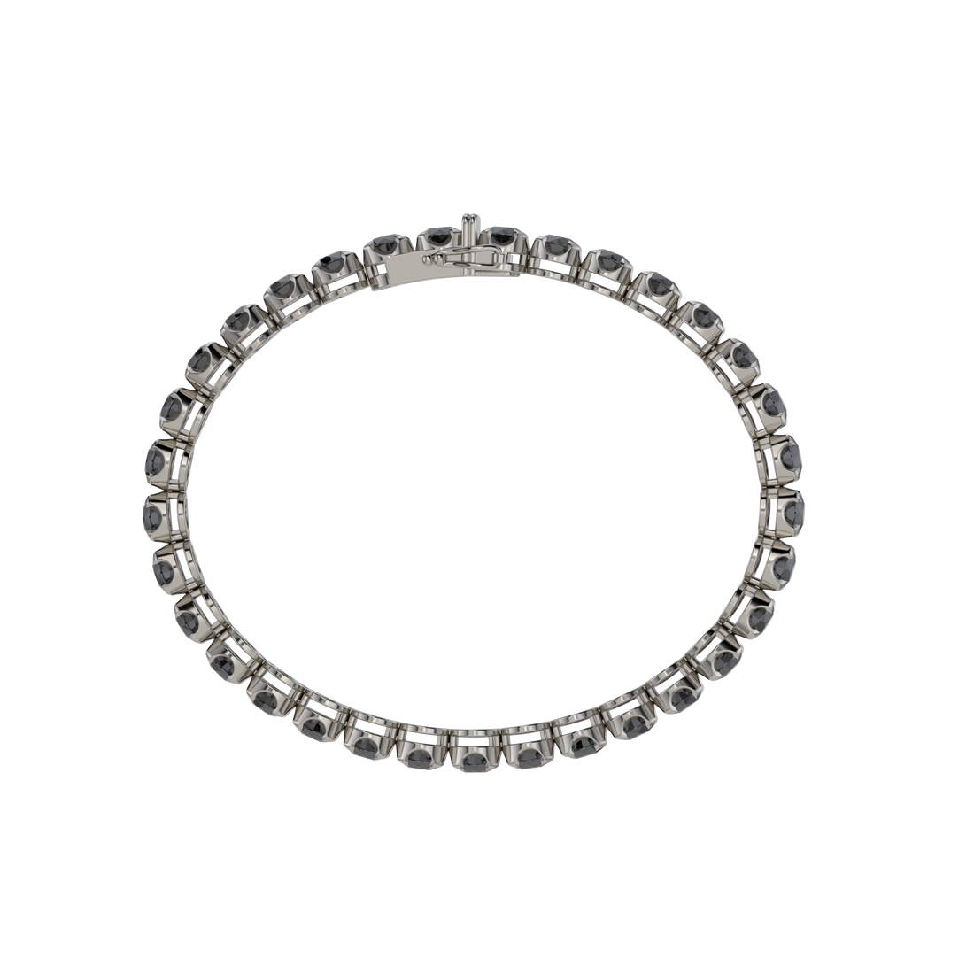 Bracelet with Black Diamond on a Black Gold