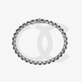 Bracelet with Blue Sapphire on a Black Gold