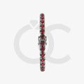 Bracelet with Ruby on a Black Gold