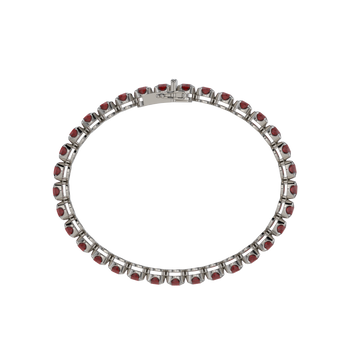 Bracelet with Ruby on a Black Gold