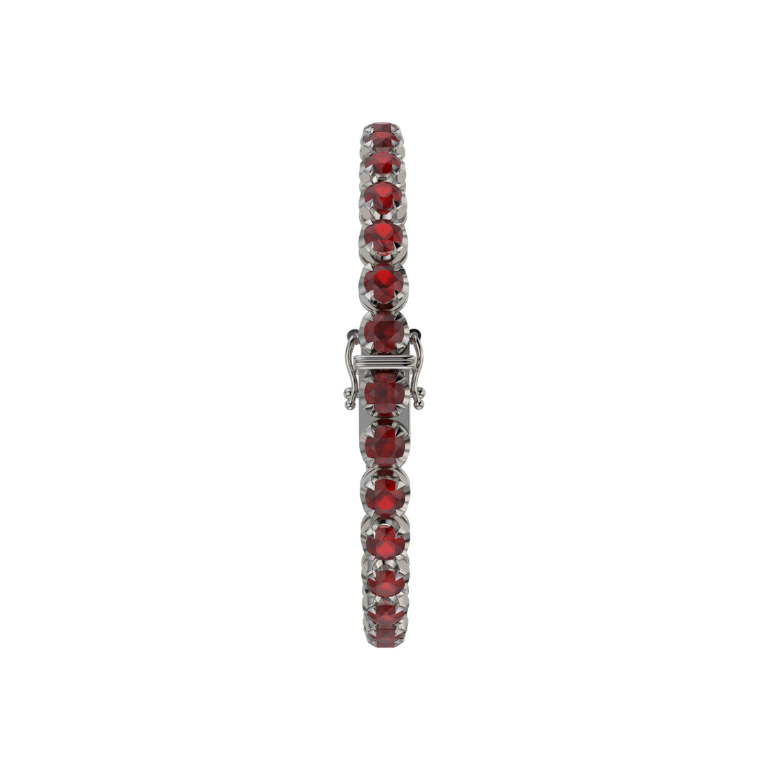 Bracelet with Ruby on a Black Gold