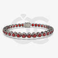 Bracelet with Ruby on a Black Gold