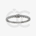 Bracelet with Natural Diamond on a Black Gold