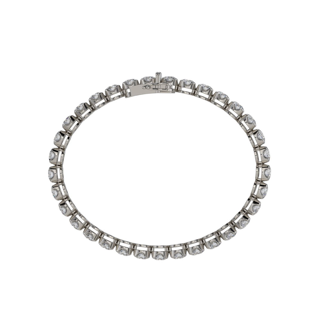 Bracelet with Lab Grown Diamond on a Black Gold