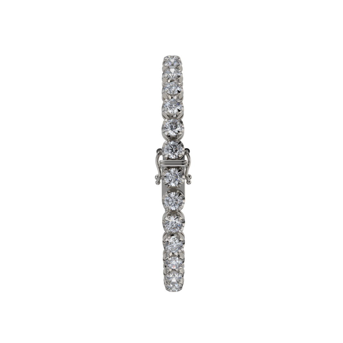 Bracelet with Lab Grown Diamond on a Black Gold