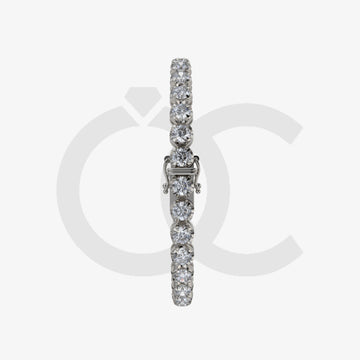 Bracelet with Natural Diamond on a Black Gold