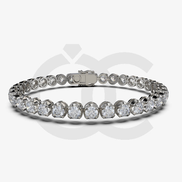 Bracelet with Lab Grown Diamond on a Black Gold