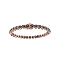 Bracelet with Black Diamond on a Rose Gold