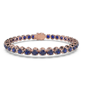Bracelet with Blue Sapphire on a Rose Gold
