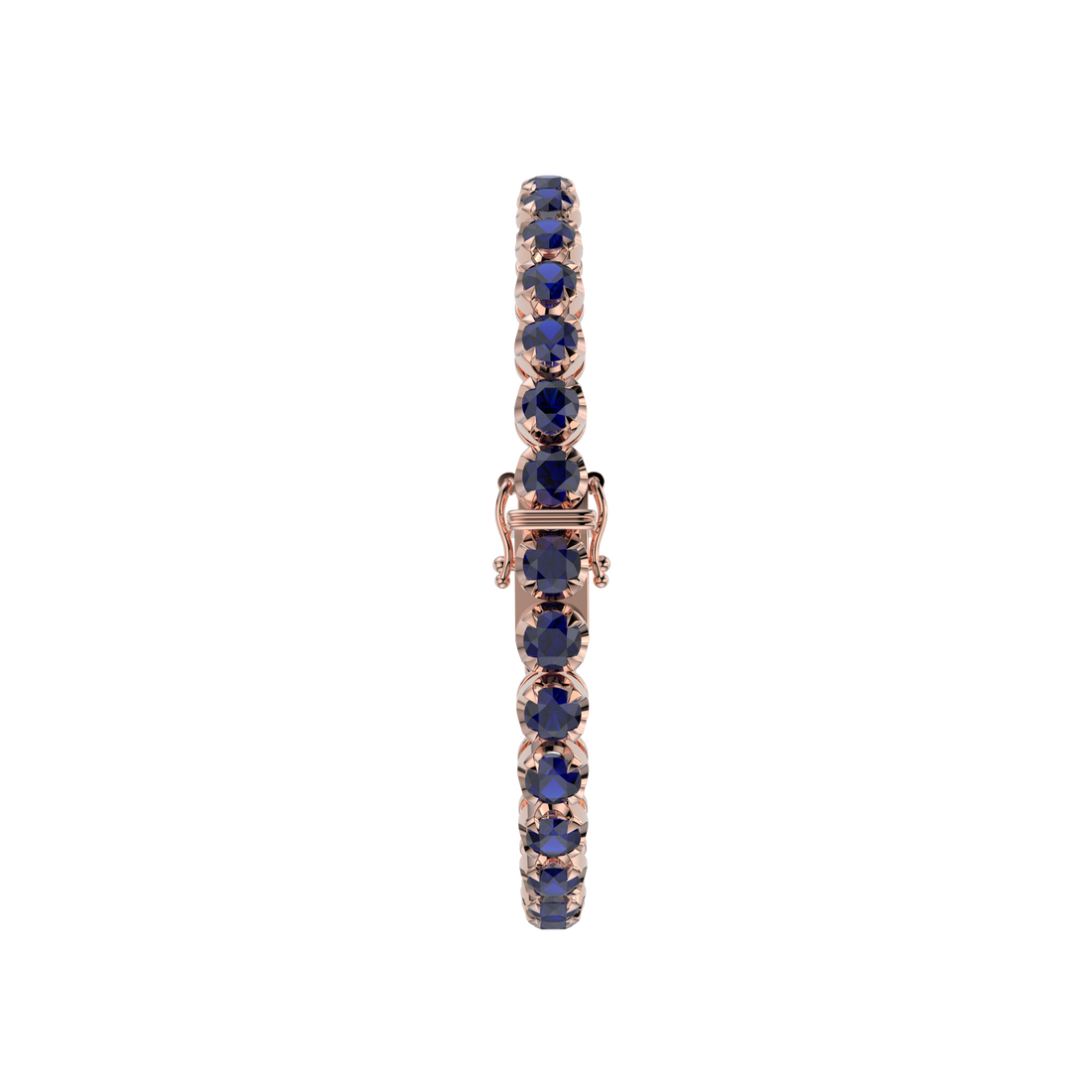 Bracelet with Blue Sapphire on a Rose Gold