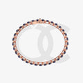 Bracelet with Blue Sapphire on a Rose Gold