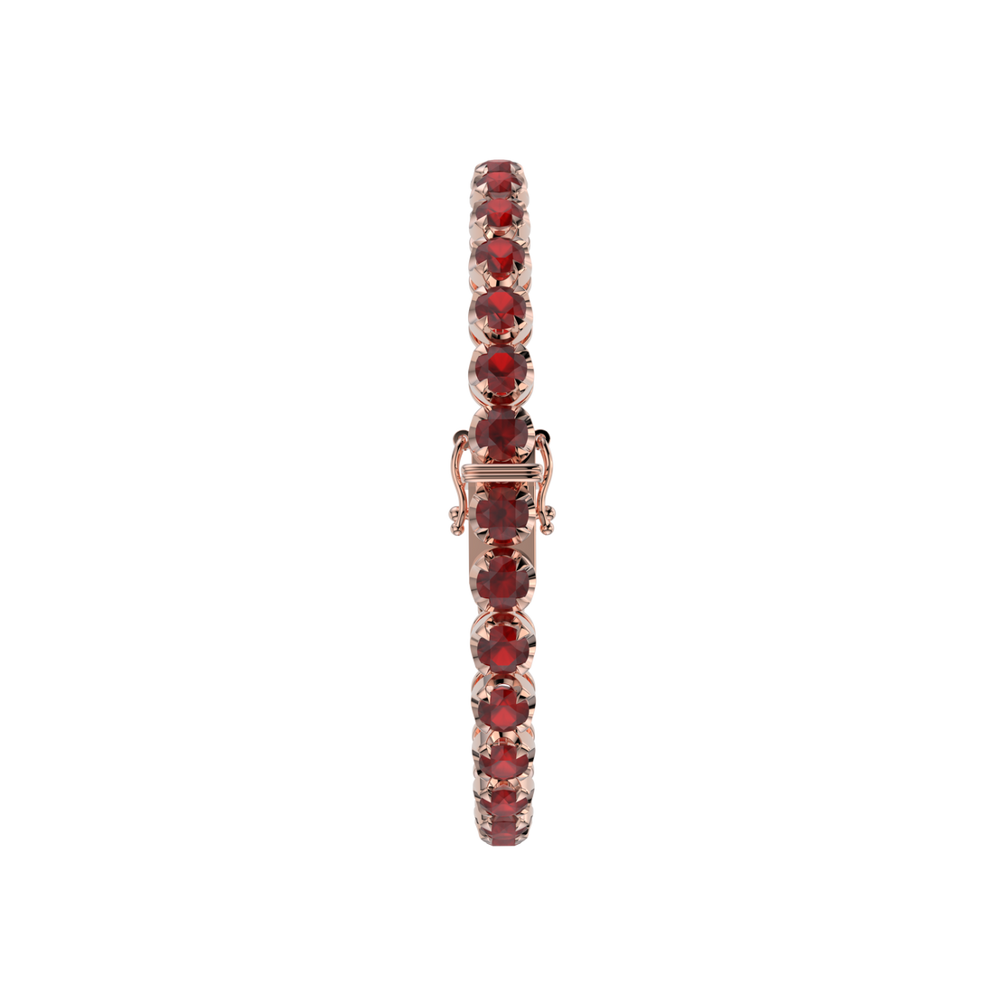 Bracelet with Ruby on a Rose Gold