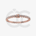 Bracelet with Moissanite on a Rose Gold Vermeil