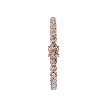 Bracelet with Lab Grown Diamond on a Rose Gold