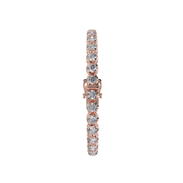 Bracelet with Natural Diamond on a Rose Gold