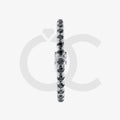 Bracelet with Black Diamond on a White Gold