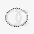 Bracelet with Black Diamond on a White Gold