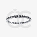 Bracelet with Black Diamond on a White Gold