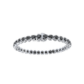 Bracelet with Black Diamond on a White Gold