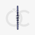 Bracelet with Blue Sapphire on a White Gold