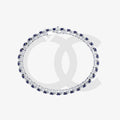 Bracelet with Blue Sapphire on a White Gold