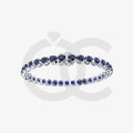 Bracelet with Blue Sapphire on a White Gold