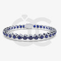 Bracelet with Blue Sapphire on a White Gold