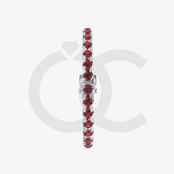 Bracelet with Ruby on a White Gold