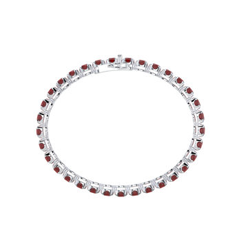 Bracelet with Ruby on a White Gold