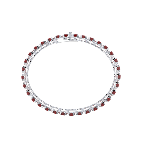 Bracelet with Ruby on a White Gold